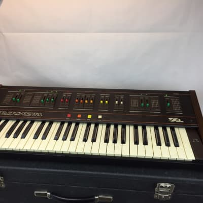 Vintage Siel Orchestra MK I MkI Arp Quartet Synth Synthesizer Keyboard & Case image 4