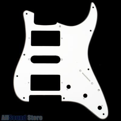 3-Ply WHITE Pickguard for Fender® Stratocaster® Strat USA MIM Standard HSH 11-Hole