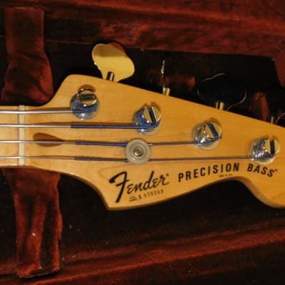 Fender Precision Fretless 1978, Maple Neck, All Original w/Original Case.  See Pics Documenting Authenticity. image 5