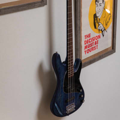 Swanky blue TR-70 PJ bass (custom refinish) image 7