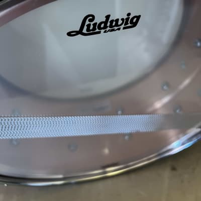 Ludwig LC654B Acro Copper 6.5x14" 10-Lug Snare Drum 2020 - 2023 - Brushed Copper image 5