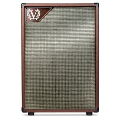 VICTORY V212-VB - 2x12 Compact Vertical Speaker Cabinet Half Open Back - Celestion G12M Greenback for sale
