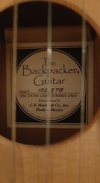 Martin backpacker serial numbers hot sale