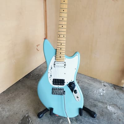 Partscaster Offset Jag-Stang 2000s - full scale - nitro sonic blue image 12