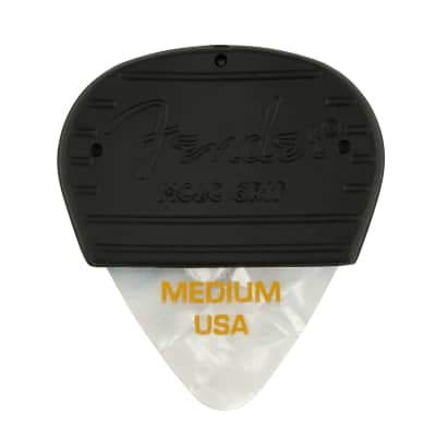 Fender Mojo Grip Medium Picks, Celluloid 3-Pack (White Mojo) for sale