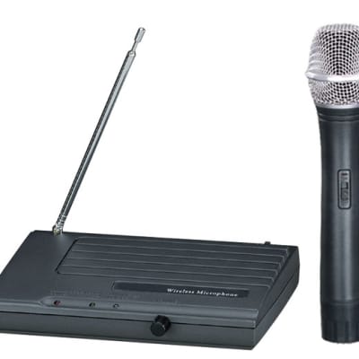 Gemini VHF 2001M Black Dual Handheld Wireless Mic System W