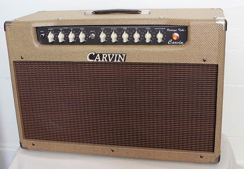 Carvin BelAir 212 Vintage Tube Series 50-Watt 2x12" Guitar Combo 1995 Tweed image 1