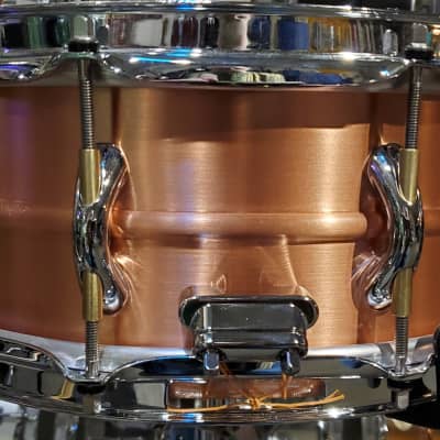 Pearl Sensitone Copper Beaded 5x14 Snare Drum image 4