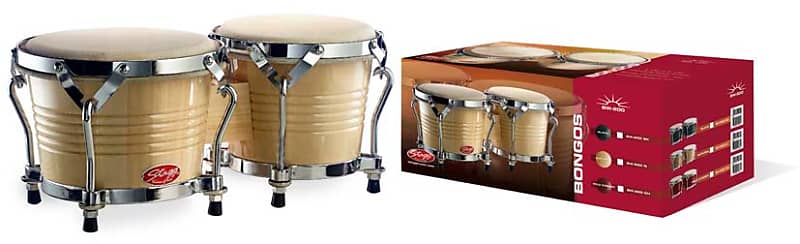 STAGG Bongos Natural Finish 7.5