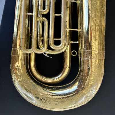 Jupiter JEP466L Convertible 3-Valve Marching Euphonium in Lacquered Brass |  Reverb