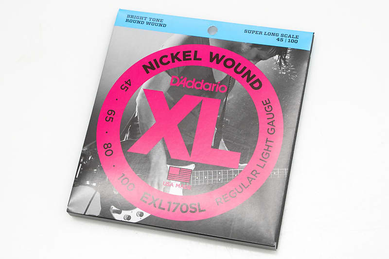 new】D'Addario / EXL170SL Nickel Wound Bass Light 45-100 Super