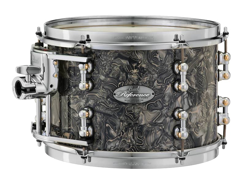 Pearl Music City Custom 8"x8" Reference Pure Series Tom PEWTER ABALONE RFP0808T/C417 image 1