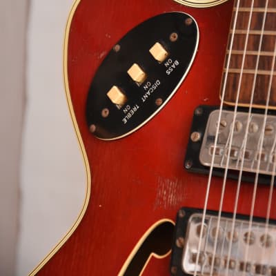 Höfner 4575 verythin + orig. case! – 1965 German Vintage Thinline Archtop Semi-Acoustic Guitar image 12