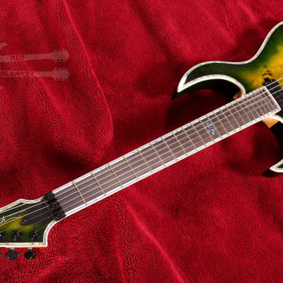 B.C. Rich Shredzilla Prophecy Exotic Archtop with Floyd Rose Left Handed Reptile Eye SZA624FRRELH image 4