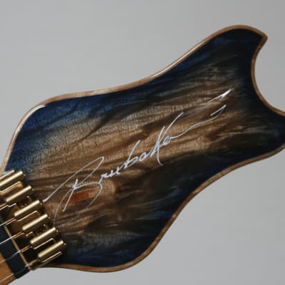 Brubaker Custom-Built KXG-1 Electric Guitar 2011 Waterfall Burl Top image 2