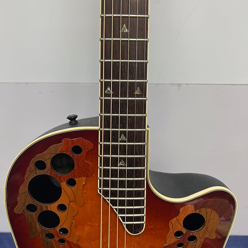 Amazon.com: Ovation CS44P-ABLKW-G Celebrity Exotic Selection  Acoustic-electric Guitar - Black Burst : Musical Instruments