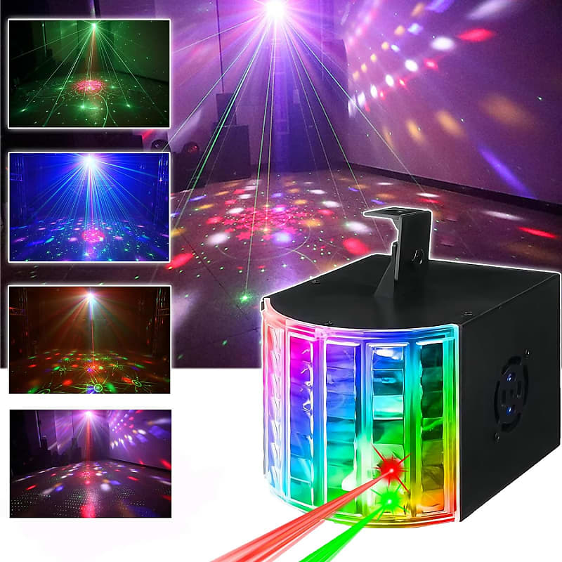 Party Lights DJ Disco Lights, RGB Led Sound Activated Laser Light with  Remote Control,Flash Strobe Stage Lights for Parties Gifts Christmas Home  Decorations Birthday Karaoke KTV Bar 