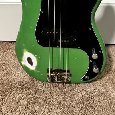 Squier Precision Bass 2000s - Relic Green | Reverb