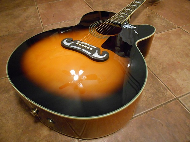 Epiphone by Gibson. EJ 200CE/VS Acoustic Electric Guitar. Vintage