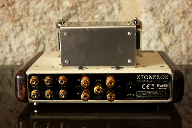 Mini amplificador a válvulas Gold 2084 - XTONEBOX Vintage Design Audio