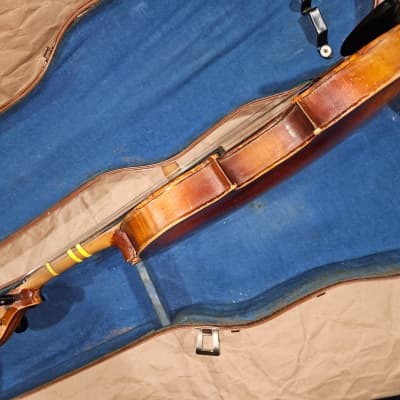 Vintage Jacobus Stainer / Konrad sized 3/4 violin, Repairs Needed image 6