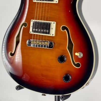 Paul Reed Smith PRS SE Hollowbody II Electric Guitar Tri Color Burst Ser# D09698 image 12