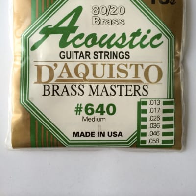 D'Aquisto ACOUSTIC BRASS MASTERS 640M for sale