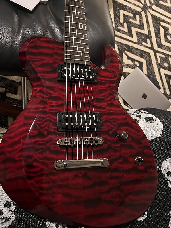 ESP ギター　D-DR-Ⅱ-7st D-DR-II-7stのフレイムメイプルトップバージョンが発売 | ESP