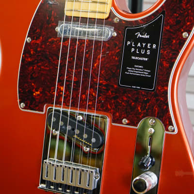Fender Player Plus Telecaster with Maple Fretboard Aged Candy Apple Red image 4