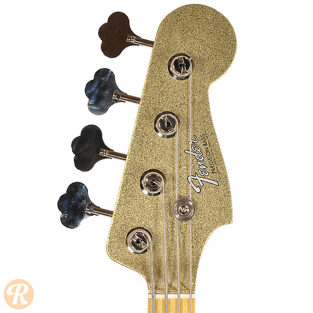 Fender Adam Clayton Signature Precision Bass Gold Sparkle 2011 image 5