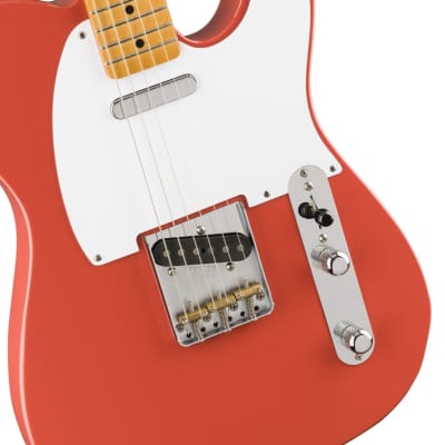 Fender Vintera '50s Telecaster Electric Guitar Maple Fingerboard, Fiesta Red w/ Deluxe Gig Bag image 1