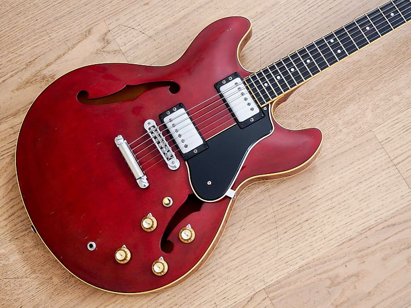 1981 Yamaha Super Axe SA1200S Semi-Hollowbody Vintage Guitar Burgundy w/  Case, Japan