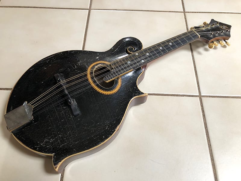 Vintage 1913 Gibson F2 F2 Mandolin Black Handel Tuners Reverb