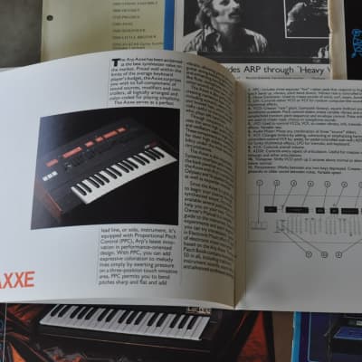 Arp synthesizer vintage catalog booklet brochure.1977 Package of stuff 2600 + 1977 image 9