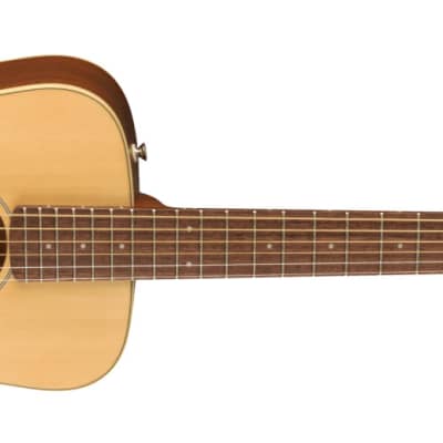 Fender Redondo Mini Acoustic Guitar, Natural w/ Gig Bag image 2