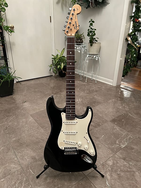 Squier Strat 1996 Fender 50th Anniversary Black Reverb