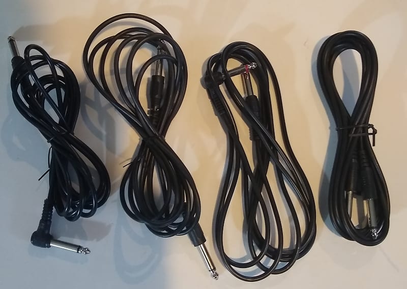 Four Budget Guitar Cables Reverb