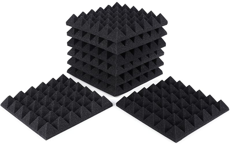 Gator 8-pack of Charcoal 12-inch x 12-inch Acoustic Pyramid | Reverb