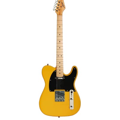 Austin|ATC200BC |Electric-Guitar |6 String |Tele-Style Guitar | Righthand |Cut-A-Way| Black Gard | ATC200BC | Classic | Butter Scotch | Solid Body image 1