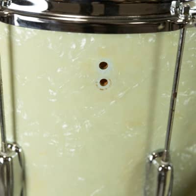 1960s Slingerland Stage Band White Marine Pearl Drum Set image 5