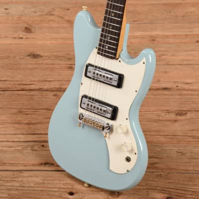 Kalamazoo 2-pickup guitar Blue Refin 1960s image 2