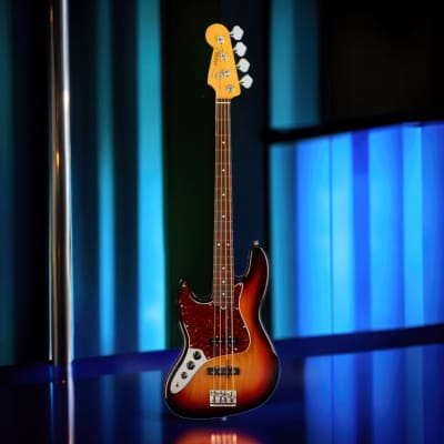 Fender American Professional II 4-String Jazz Bass Rosewood Fingerboard Guitar (Left-Handed, 3-Color Sunburst) image 8