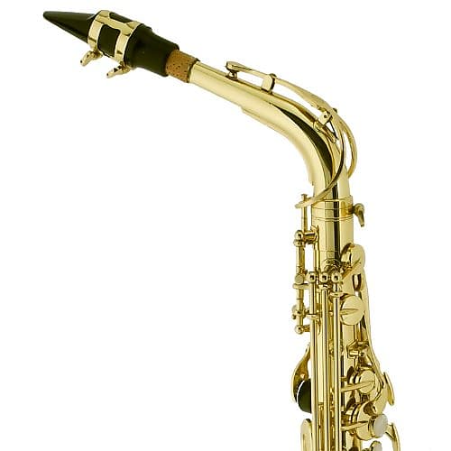 Mendini by Cecilio MAS-L+92D+PB Gold Lacquer E Flat Alto Saxophone