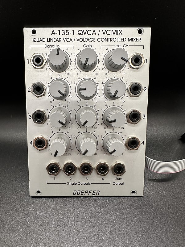 Doepfer A-135-1 QVCA / VCMIX Quad Linear VCA and Voltage Controlled Eurorack Mixer image 1