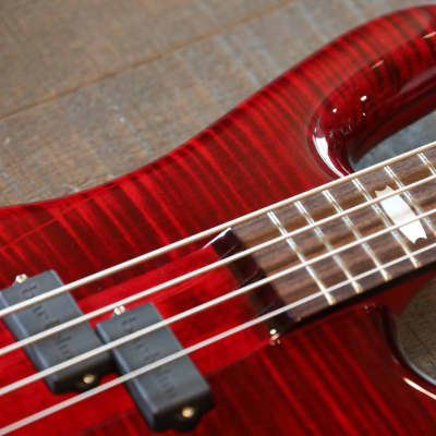 MINTY! 2010s Spector Euro4 LX 4-String Electric Bass Guitar Trans Red + OGB image 7