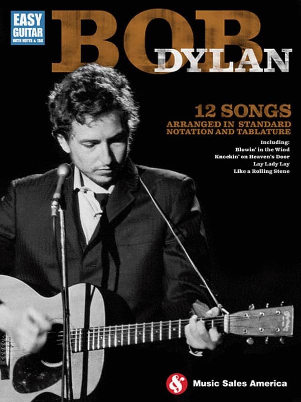 Bob Dylan Easy Guitar Notes And Tab Softcover Book Reverb 2340