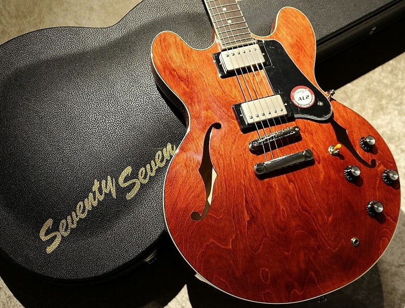 Seventy Seven Guitars EXRUBATO-STD/S-JT ITB セミアコ ジャパン・チューンナップ エレキギター  ハードケース付属：ワタナベ器 天ＳＨＯＰ - ギター・ベース