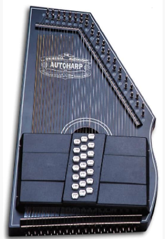 Oscar Schmidt OS73C 21 Chord Acoustic Auto Harp Black image 1