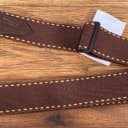 Levy's MSSC80-BRN 2" Heavy-weight Cotton Contrasting Woven Border Guitar Strap Brown