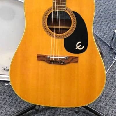 Vintage 1975 Epiphone FT-150 Dreadnought Acoustic Guitar w/ Case! Made In Japan! VERY NICE!!! image 3